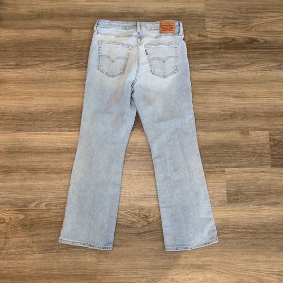 Levi's 725 Kick Bootcut Jeans Womens 28 Light Wash Mid Rise Boot Cut Denim - Picture 10 of 10
